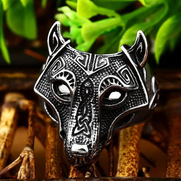 Viking Wolf Stainless Steel Ring-Your Soul Place